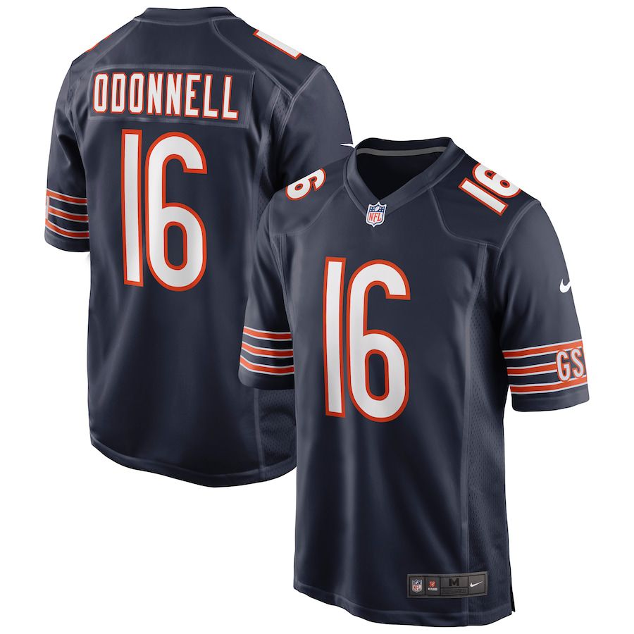 Men Chicago Bears #16 Pat ODonnell Nike Navy Game NFL Jersey